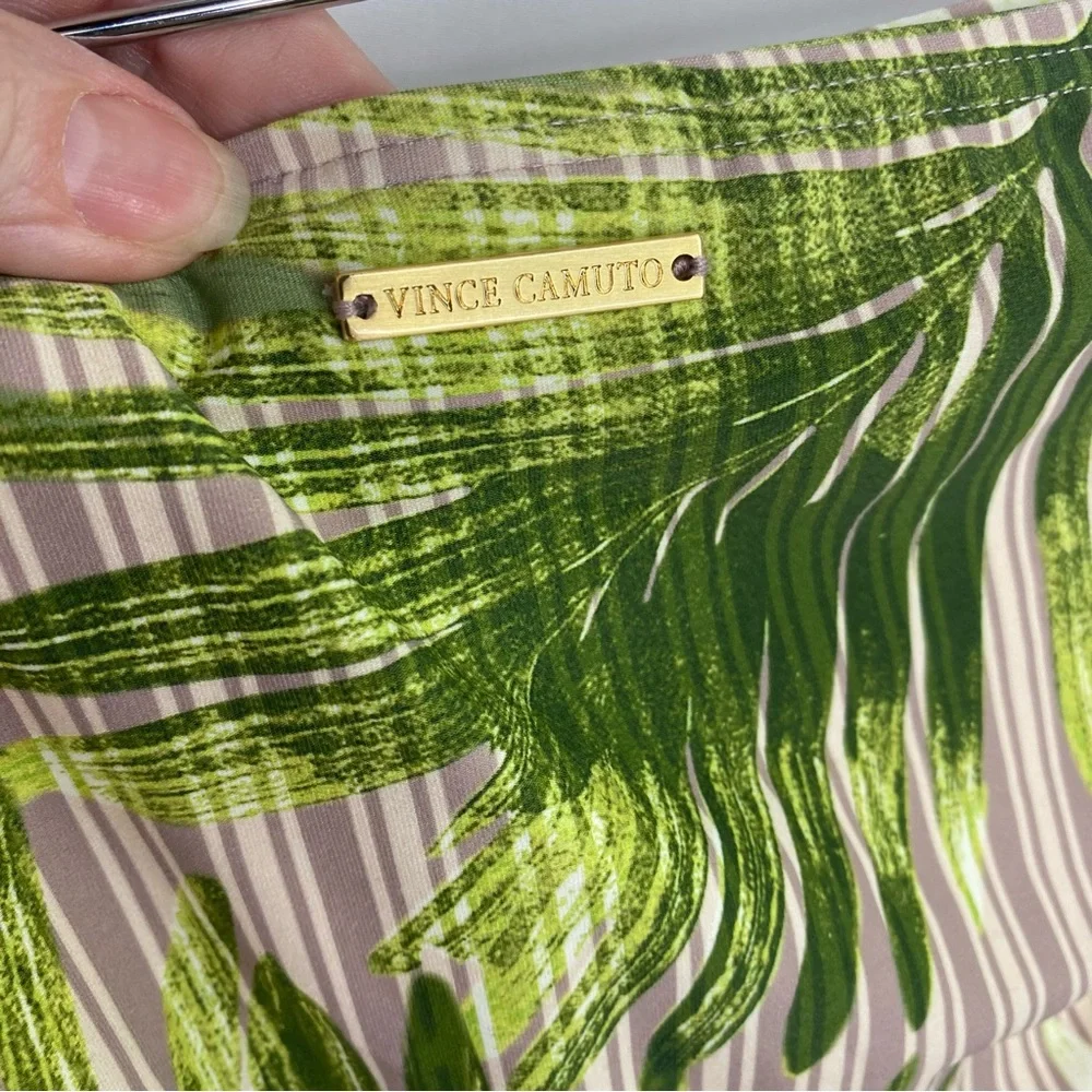 Vince Camuto Tropical Fern Print Classic Bikini Bottom Small New With Tags